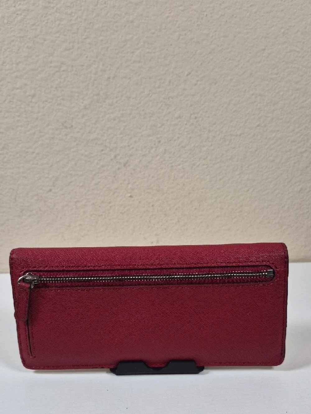 Michael Kors Wine Red Saffiano Leather Wallet